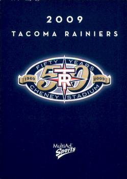 2009 MultiAd Tacoma Rainiers #35 Checklist Front