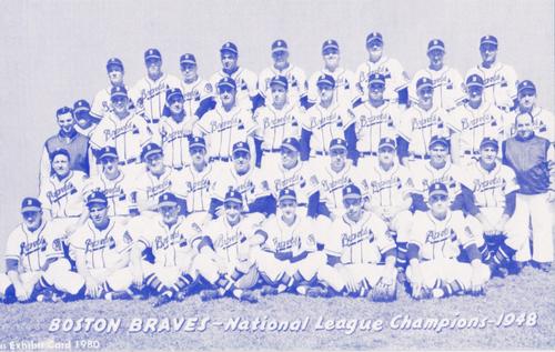 1980 Exhibit - Blue #NNO 1948 National League Champions Front