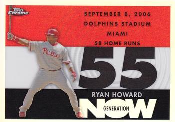 2007 Topps Chrome - Generation Now Refractors #GN205 Ryan Howard Front