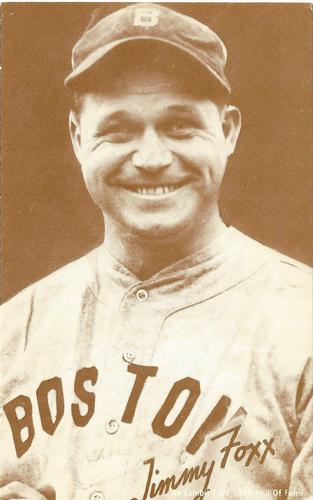 1980 Hall of Fame Exhibit - Sepia #NNO Jimmie Foxx Front