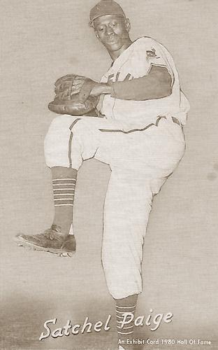 1980 Hall of Fame Exhibit - Sepia #NNO Satchel Paige Front