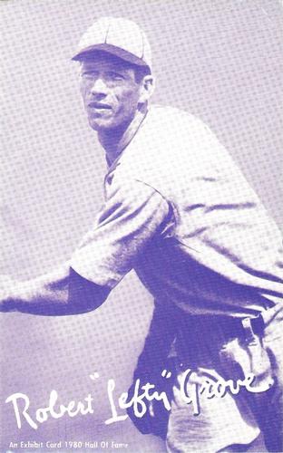1980 Hall of Fame Exhibit - Blue #NNO Lefty Grove Front