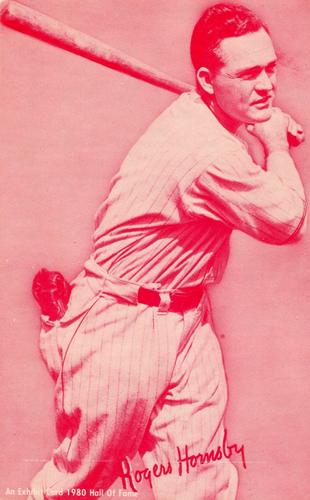 1980 Hall of Fame Exhibit - Red #NNO Rogers Hornsby Front
