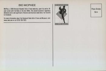 2002 Cincinnati Reds Hall of Fame and Museum Postcards #NNO Bid McPhee Back