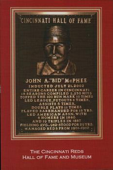 2002 Cincinnati Reds Hall of Fame and Museum Postcards #NNO Bid McPhee Front