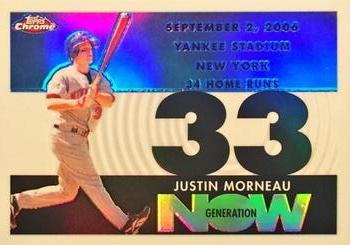 2007 Topps Chrome - Generation Now White Refractors #GN215 Justin Morneau Front