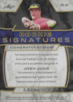 2019 Leaf Ultimate - Rookie Signatures #RS-JJ1 Josh Jung Back
