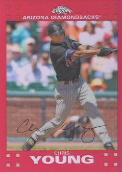 2007 Topps Chrome - Red Refractors #122 Chris Young Front