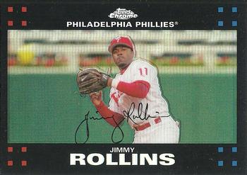 2007 Topps Chrome - Refractors #108 Jimmy Rollins Front
