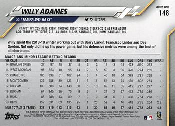 2020 Topps - Gold Foil #148 Willy Adames Back