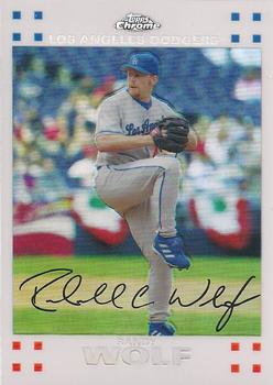 2007 Topps Chrome - White Refractors #173 Randy Wolf Front