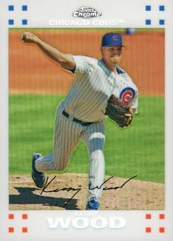 2007 Topps Chrome - White Refractors #197 Kerry Wood Front