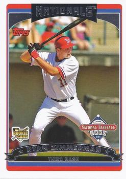 2006 National Baseball Card Day - Topps Inserts #T3 Ryan Zimmerman Front
