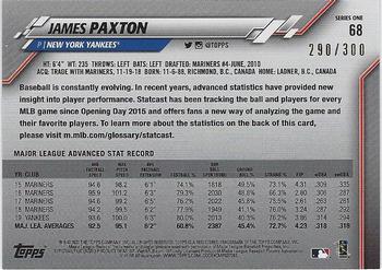 2020 Topps - Advanced Stat #68 James Paxton Back