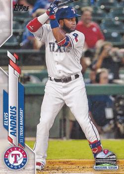 2020 Topps - Advanced Stat #577 Elvis Andrus Front