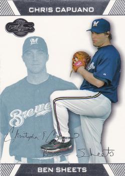 2007 Topps Co-Signers - Blue #8 Ben Sheets / Chris Capuano Front
