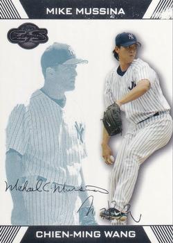 2007 Topps Co-Signers - Blue #9 Chien-Ming Wang / Mike Mussina Front