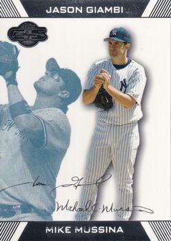 2007 Topps Co-Signers - Blue #26 Mike Mussina / Jason Giambi Front