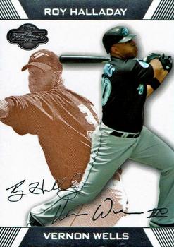 2007 Topps Co-Signers - Bronze #29 Vernon Wells / Roy Halladay Front