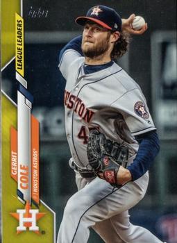 2020 Topps - Yellow #2 Gerrit Cole Front