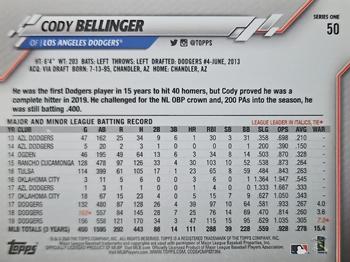 2020 Topps - Yellow #50 Cody Bellinger Back