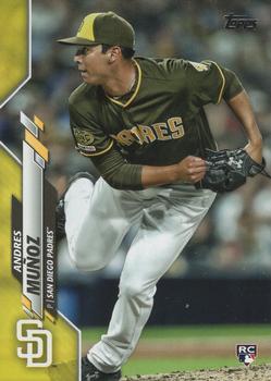 2020 Topps - Yellow #56 Andres Muñoz Front