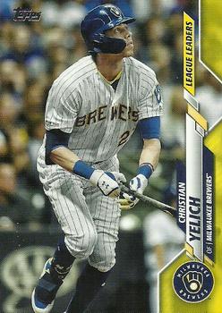 2020 Topps - Yellow #143 Christian Yelich Front