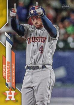 2020 Topps - Yellow #330 George Springer Front
