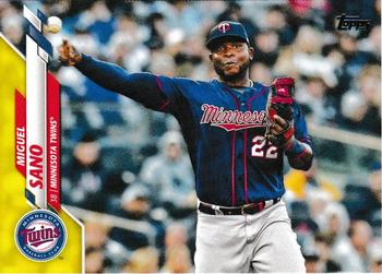 2020 Topps - Yellow #424 Miguel Sano Front