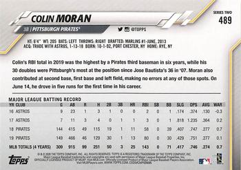 2020 Topps - Yellow #489 Colin Moran Back