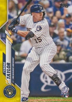 2020 Topps - Yellow #539 Tyrone Taylor Front