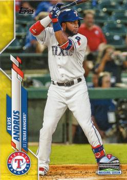 2020 Topps - Yellow #577 Elvis Andrus Front