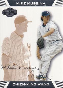 2007 Topps Co-Signers - Gold #9 Chien-Ming Wang / Mike Mussina Front