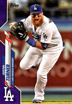 2020 Topps - Purple #316 Justin Turner Front
