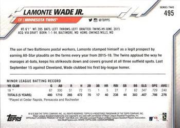 2020 Topps - Purple #495 Lamonte Wade Jr. Back
