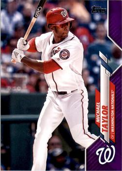 2020 Topps - Purple #581 Michael Taylor Front