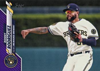 2020 Topps - Purple #682 Ronny Rodriguez Front
