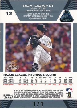 2007 Topps Co-Signers - Hyper Plaid Silver #12 Roy Oswalt / Carlos Lee Back