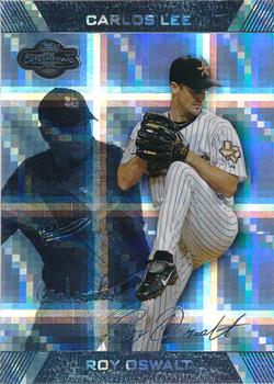 2007 Topps Co-Signers - Hyper Plaid Silver #12 Roy Oswalt / Carlos Lee Front