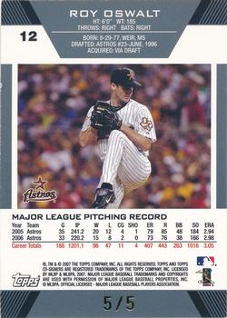 2007 Topps Co-Signers - Hyper Silver Gold #12 Roy Oswalt / Carlos Lee Back