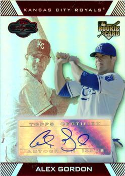 2007 Topps Co-Signers - Hyper Silver Red #121 Alex Gordon Front
