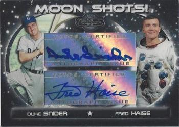 2007 Topps Co-Signers - Moon Shots Autographs Dual #DMS-SH Duke Snider / Fred Haise Front