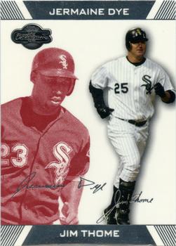 2007 Topps Co-Signers - Red #86 Jim Thome / Jermaine Dye Front