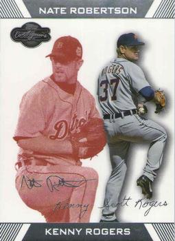 2007 Topps Co-Signers - Red #87 Kenny Rogers / Nate Robertson Front