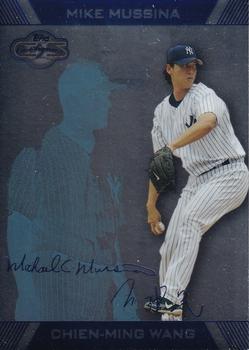 2007 Topps Co-Signers - Silver Blue #9 Chien-Ming Wang / Mike Mussina Front