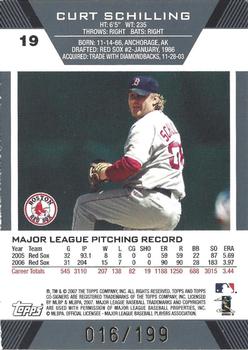 2007 Topps Co-Signers - Silver Red #19 Curt Schilling / Jonathan Papelbon Back