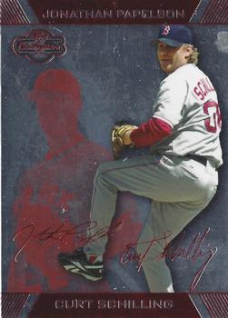 2007 Topps Co-Signers - Silver Red #19 Curt Schilling / Jonathan Papelbon Front
