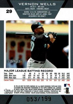 2007 Topps Co-Signers - Silver Red #29 Vernon Wells / Roy Halladay Back