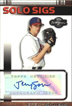 2007 Topps Co-Signers - Solo Sigs #SS-JS Jeremy Sowers Front