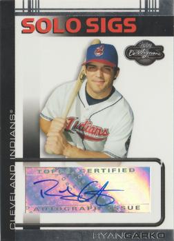 2007 Topps Co-Signers - Solo Sigs #SS-RG Ryan Garko Front